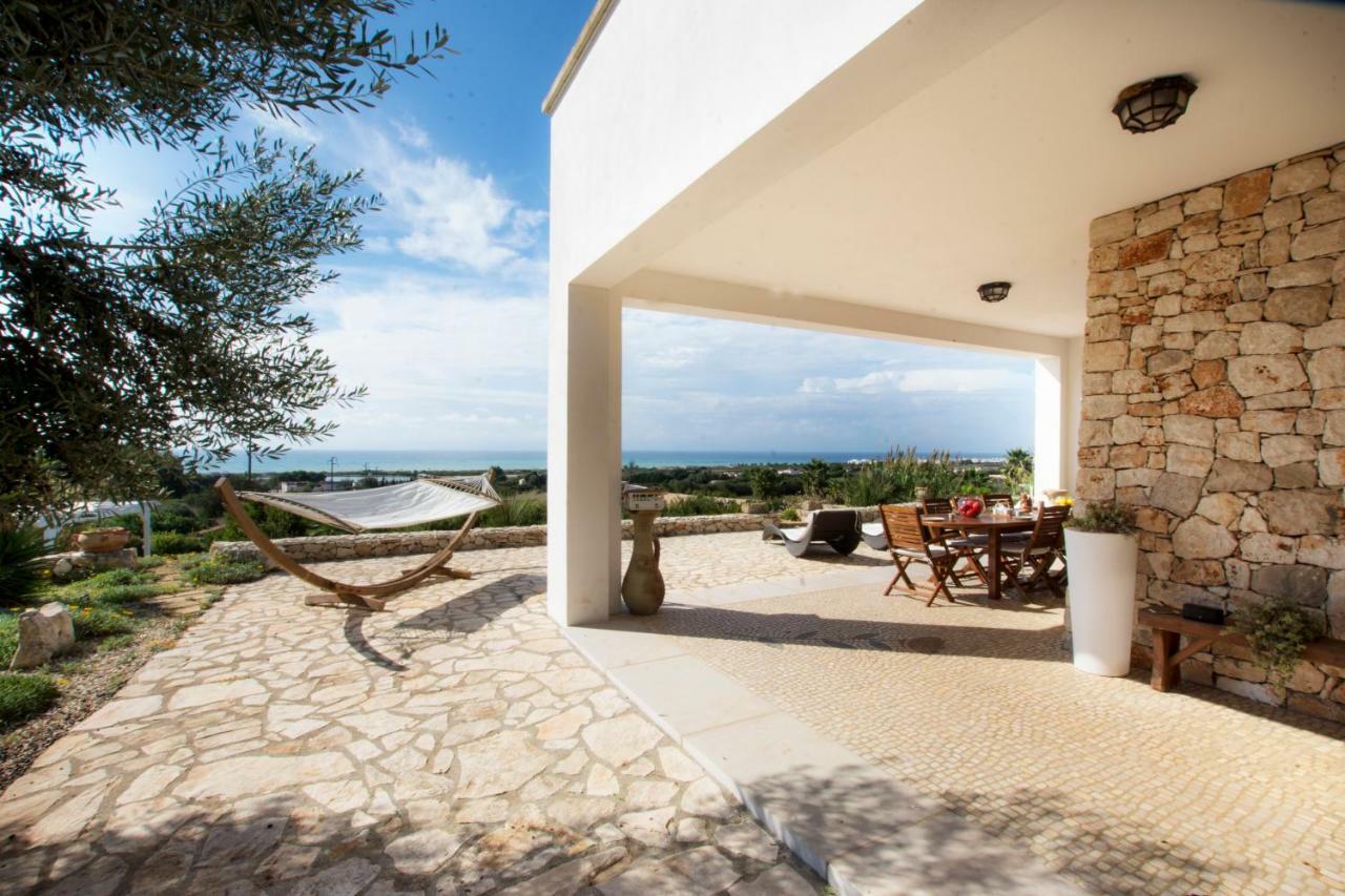 Le Gioie - Villa Macchia Mediterranea - Splendida Villa Vista Mare Immersa Nel Verde Torre Pali Exterior photo